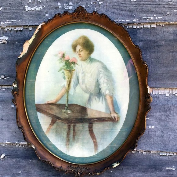 Other - Antique Print picture Edwardian Victorian Lady